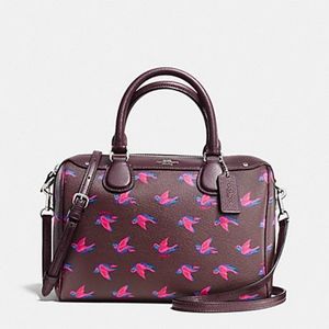 Coach Happy Bird Print Bennett Bag